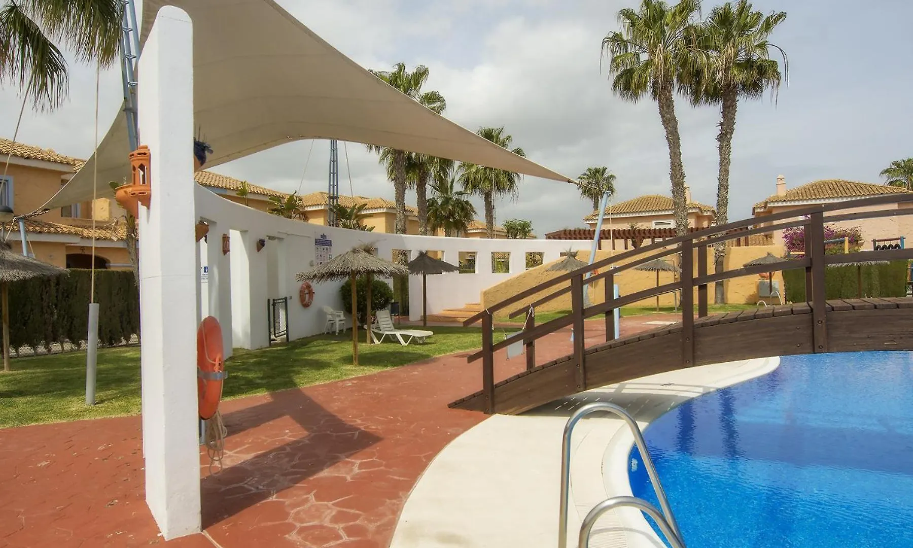 Vera Playa Chalet Adosado Jardin Piscina Parking Holiday home
