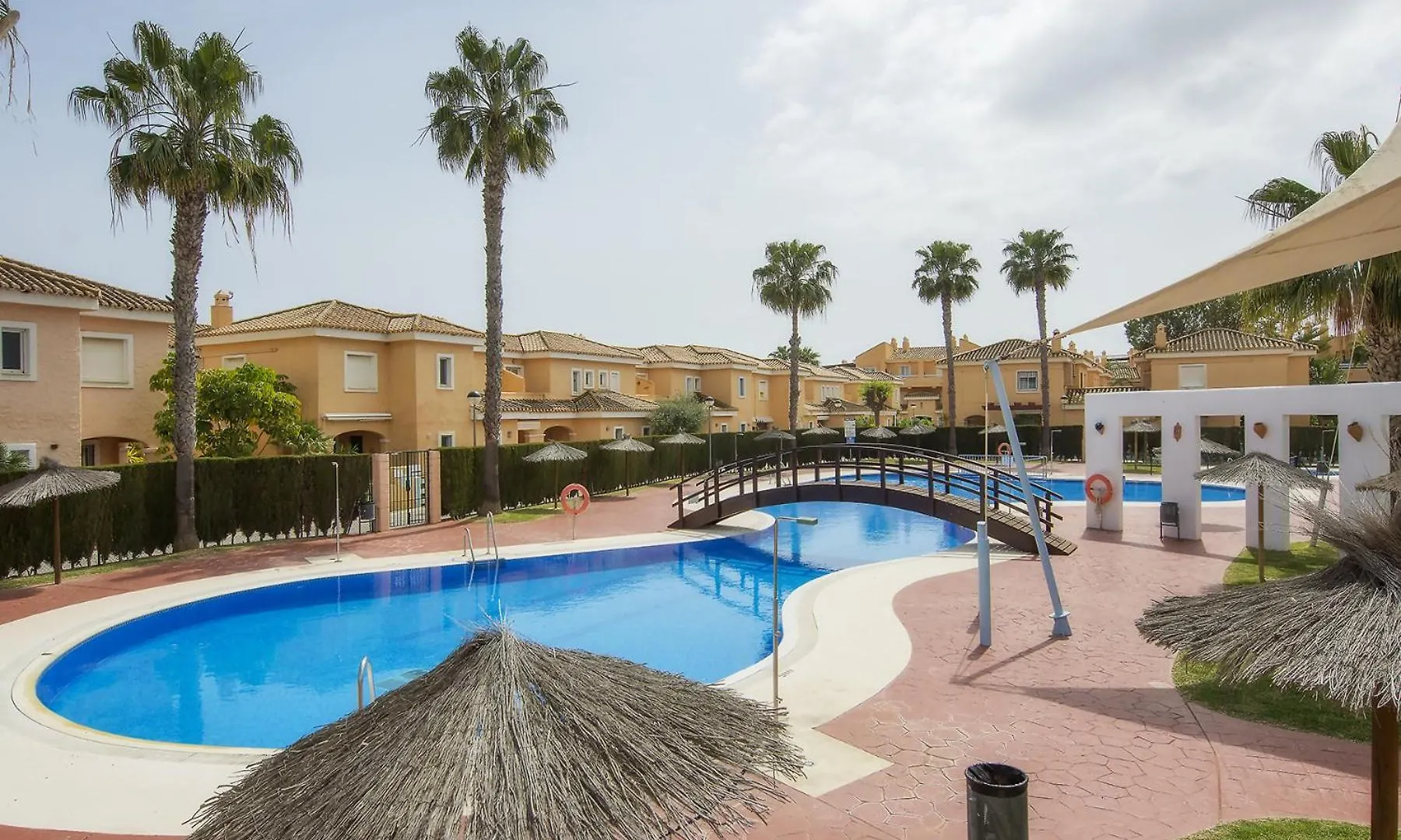 Vera Playa Chalet Adosado Jardin Piscina Parking